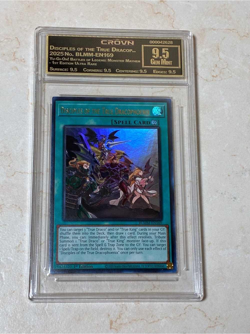 Yu-Gi-Oh! Disciples of the True Dracophoenix 1st Edition Holo card